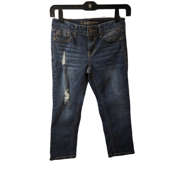 Vigoss Jagger Capri Crop Jeans Girls Size 12 - Picture 1 of 4